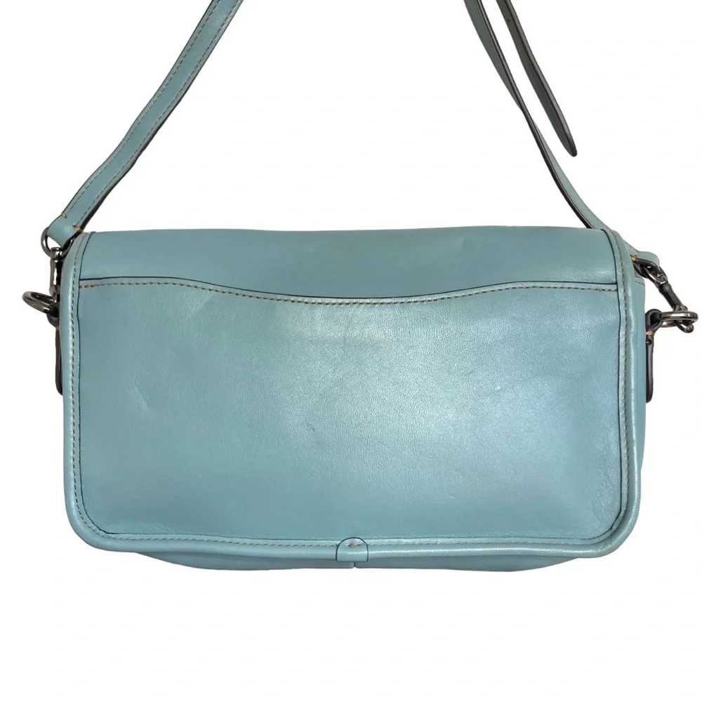 Coach 57325 Turnlock Crossbody in Glovetanned Leather blue